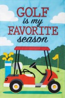 18" x 12" "Golf is My Favorite Season" Mini Garden Flag
