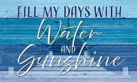 18" x 30" "Fill My Days With Water and Sunshine" Doormat