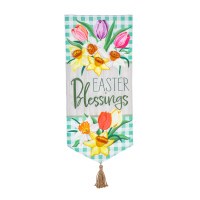 28" x 13" "Easter Blessings" Extra Large Mini Garden Flag