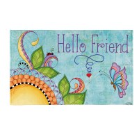18" x 30" "Hello Friend" Doormat