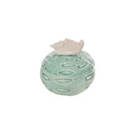 3" Green Ceramic Urchin Box