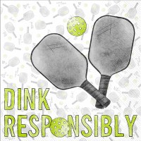 5" Square "Dink Responsibly" Beverage Napkins