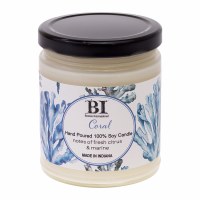 9 Oz Blue Coral Fragrance Glass Candle Jar