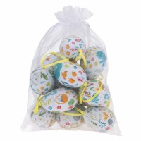 Bag of 12 Turquoise Bunnies Faux Eggs