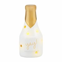 4" LED Champagne Bottle Sitter by Mud Pie