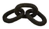 17" Three Black Rattan Links by Mud Pie