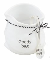 5" "Goody Bag" Dish With a Spoon by Mud Pie