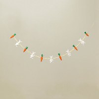 57" Carrots and Bunnies Bead Garland