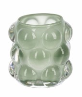 3" Light Green Glass Votive Holder