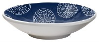 8" Round Blue Sand Dollar Melamine Salad Bowl