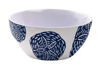 5" Round Blue Sand Dollar Melamine Dipping Bowl