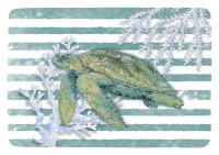 6" x 8" Sea Turtle Melamine Snack Tray