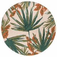 15" Round Palm Frond Placemat