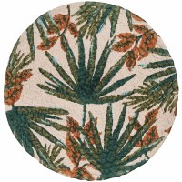 8" Round Palm Frond Trivet