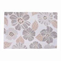 13" x 19" Gray and Beige Petals Placemat