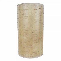 4" x 7.5" LED Textured Beige Fountain Pillar Candle