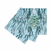 5" Square Green Sea Turtle Beverage Napkins