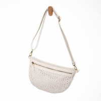 8" x 13" White Nova Sling Belt Bag