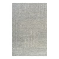 7.9' x 5' Light Gray Haze Rug