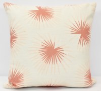 18" Sq Coral Burst Decorative Coastal Pillow