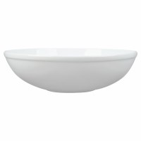 10" Round White Ceramic Bowl