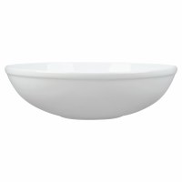 10" Round White Ceramic Serving Bowl