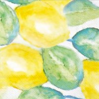 5" Square Lemon Verbena Beverage Napkins