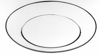 9" Round Clear Glass Plate