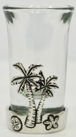 "Sanibel Island" Palm Tree Shot Glass