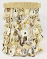 10" Oyster Shell Strands Lantern