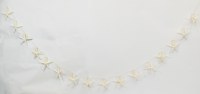 6' White Starfish With Little Conch Shells Garland