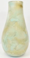 20" Aqua and Gold Vallarta Glass Vase