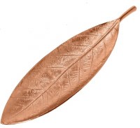 30" Rose Gold Slim Leaf Tray