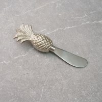 6" Silver Pineapple Metal Spreader