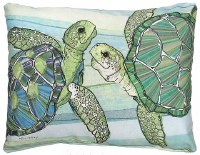 19" x 24" Sea Turtle Pair Decorative Pillow