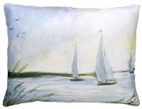 19" x 24" Sailboats on the Horizon Decorative Pillow