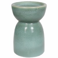 4" Sage Ceramic Pillar Candleholder