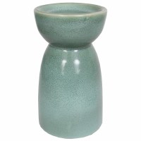 6" Sage Ceramic Pillar Candleholder