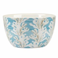 5" Round Taupe Coral Ceramic Bowl