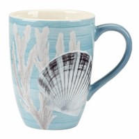 20 Oz Scallop Shell Ceramic Mug