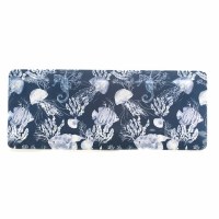 8" x 19" Blue Sea Life Melamine Tray