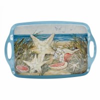 12" x 19" Sea Coast Melamine Tray With Handles