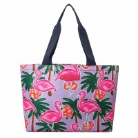 12" x 20" Flamingo Beach Tote Bag