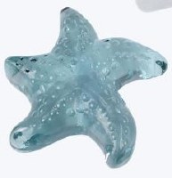 3" Green Glass Starfish Figurine