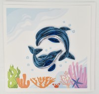 Dolphins Quilling Card