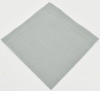 20" Sq Gray Hemstitch Cloth Napkin