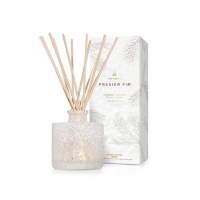 4 Oz Flocked Fraiser Fir Scented Reed Diffuser Kit