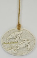 "Sanibel Island" Sea Turtles Swimming Ornament