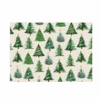 Pack of 24 13" x 18" Christmas Tree Paper Placemats