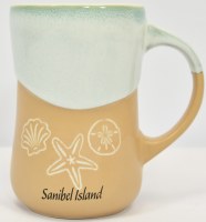 20 Oz Sanibel Island Sea Shells and Wave Ceramic Mug